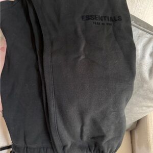 Black essential fear of god  sweatpants 2XL